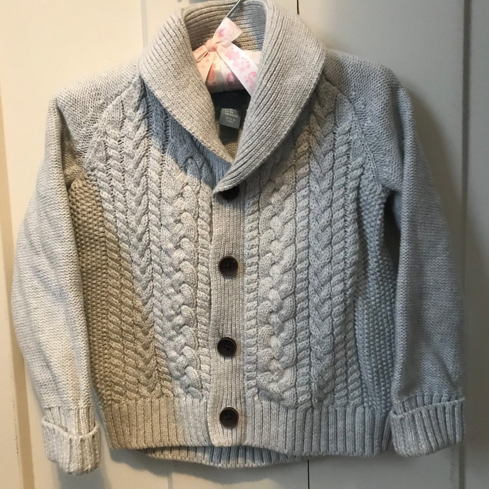 Baby Gap Grey Button up Sweater